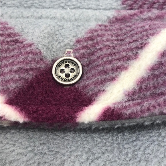 Ripzone Women’s Plaid Shacket – Small – Off-White/Purple/Grey - Picture 8 of 16